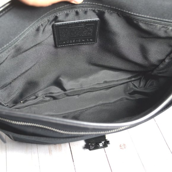 Coach Messenger Crossbody Bag Black 6414 purse Bag - Picture 5 of 6